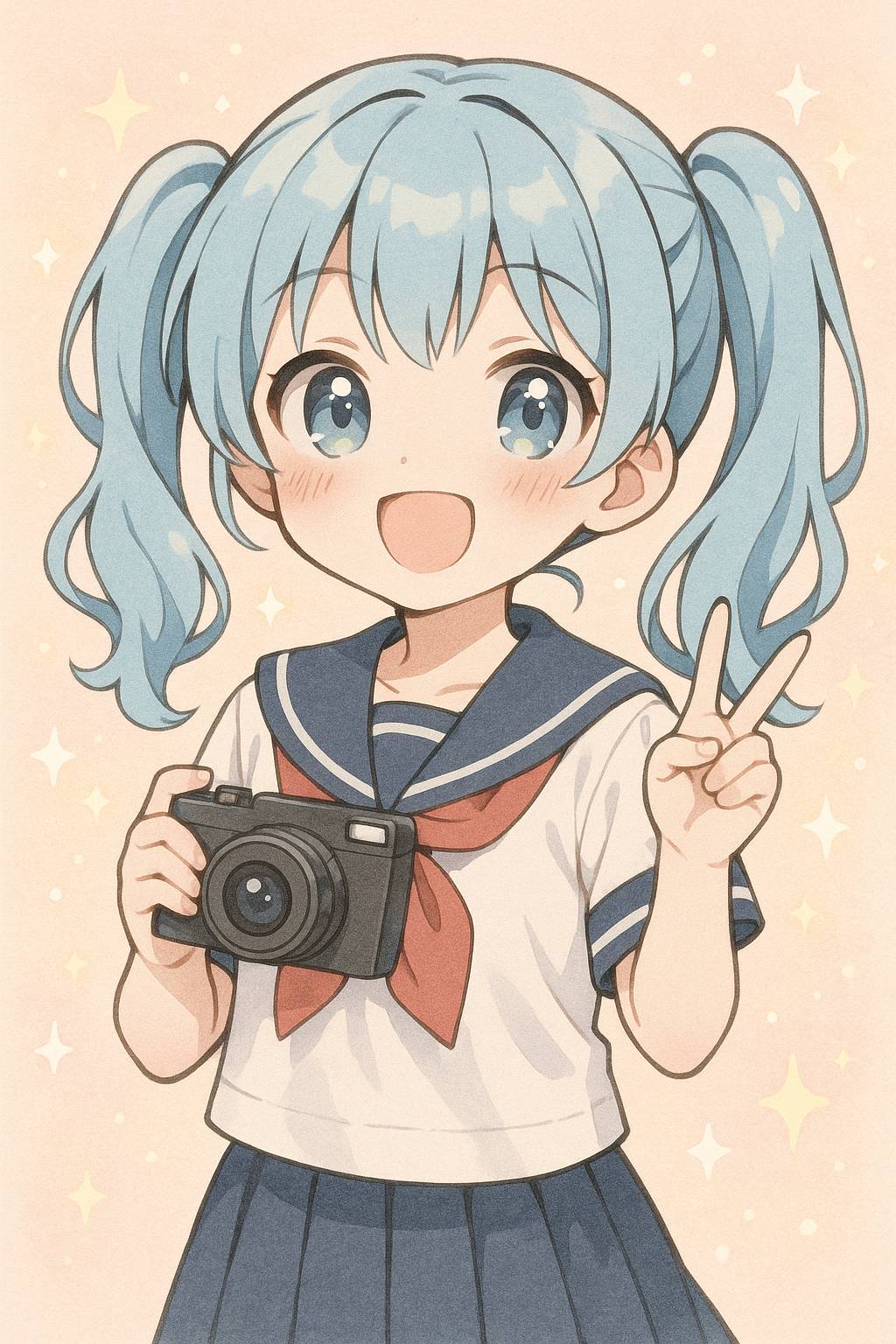 海角动漫美图-水手服少女