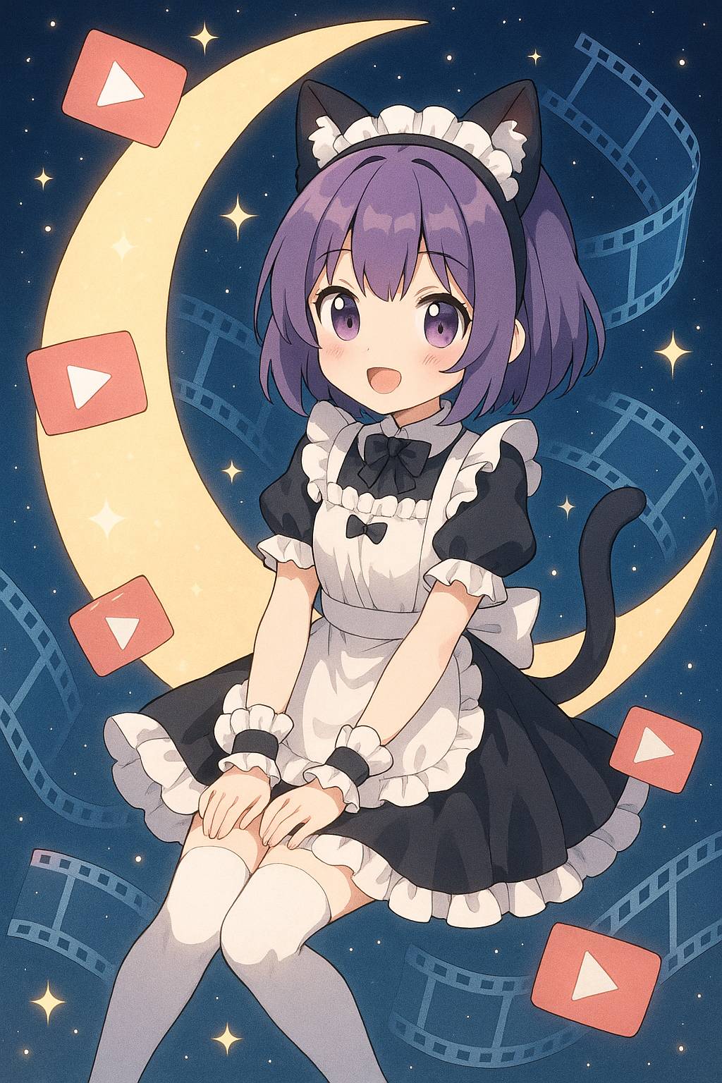 海角动漫美图-猫耳女仆